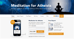 Desktop Screenshot of meditationforatheists.com