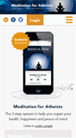 Mobile Screenshot of meditationforatheists.com